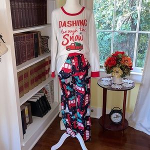 NWOT Matching Family Christmas Truck Pajama Set Women’s Size Small